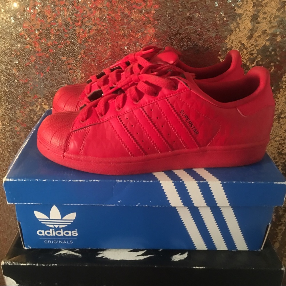 Fire Red superstar Addidas - Picture 6 of 7
